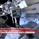Sophie Adenot effectue sa troisième sortie dans l’espace dans une mission entièrement féminine.