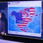 Donald Trump propose une nouvelle carte des États-Unis incluant le Groënland et les Antilles.