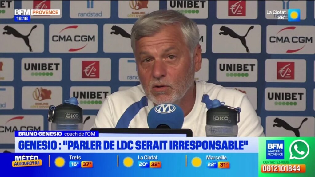 Genesio juge irresponsable de discuter de la Ligue des champions pour l’instant.