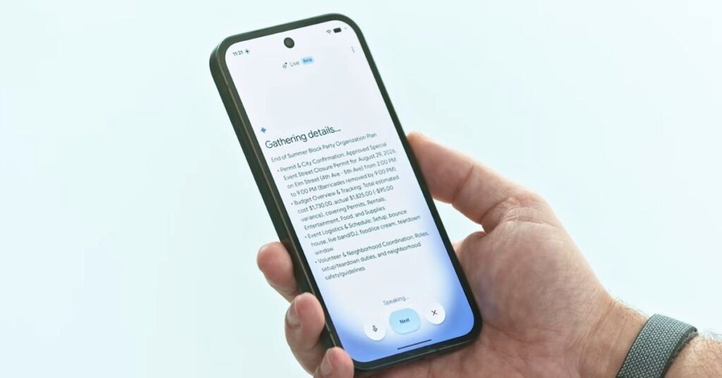 Gemini introduit des fonctionnalités vocales dans Gmail, Docs et Keep de Google Workspace.