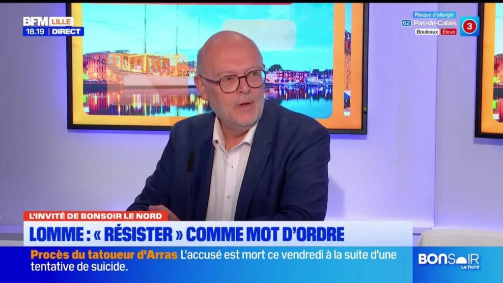Olivier Caremelle, maire de Lomme, aborde les enjeux locaux lors de Bonsoir Lille