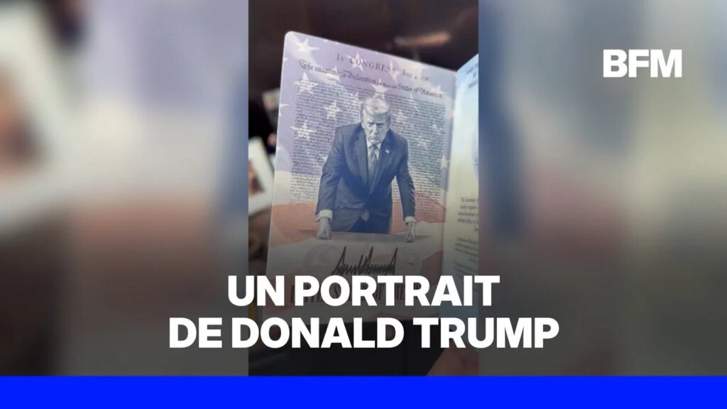 Donald Trump Jr. présente le nouveau passeport américain avec l’effigie de son père