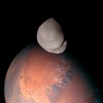 Des simulations révèlent l’histoire d’un impact colossal sur une lune de Mars.
