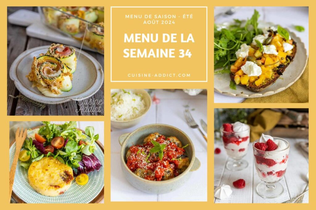 Menu équilibré pour la rentrée : planification alimentaire en France pour la semaine du 26 août au 1er septembre