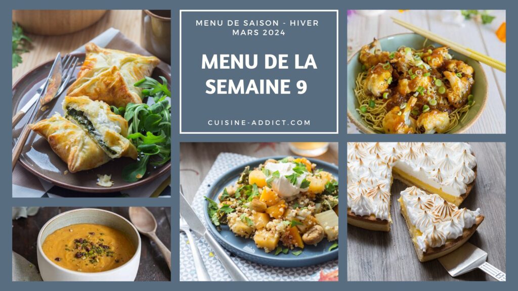 Menu hebdomadaire équilibré : guide des repas pour une alimentation saine en France.