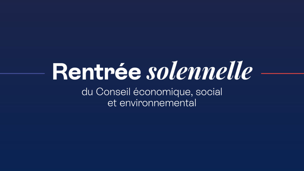Rentrée solennelle du CESE : présentation de la nouvelle feuille de route pour 2023.