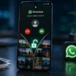 Un appel vidéo WhatsApp ouvre la galerie photos Android sans saisie de code PIN.