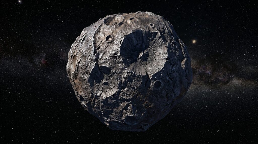 Un astéroïde de 226 km à trois fois la distance Terre-Soleil évalué à 10 000 quadrillions de dollars.