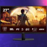 Écran PC gamer 27″ QHD 180 Hz à moins de 130 € sur Amazon, offre à examiner.