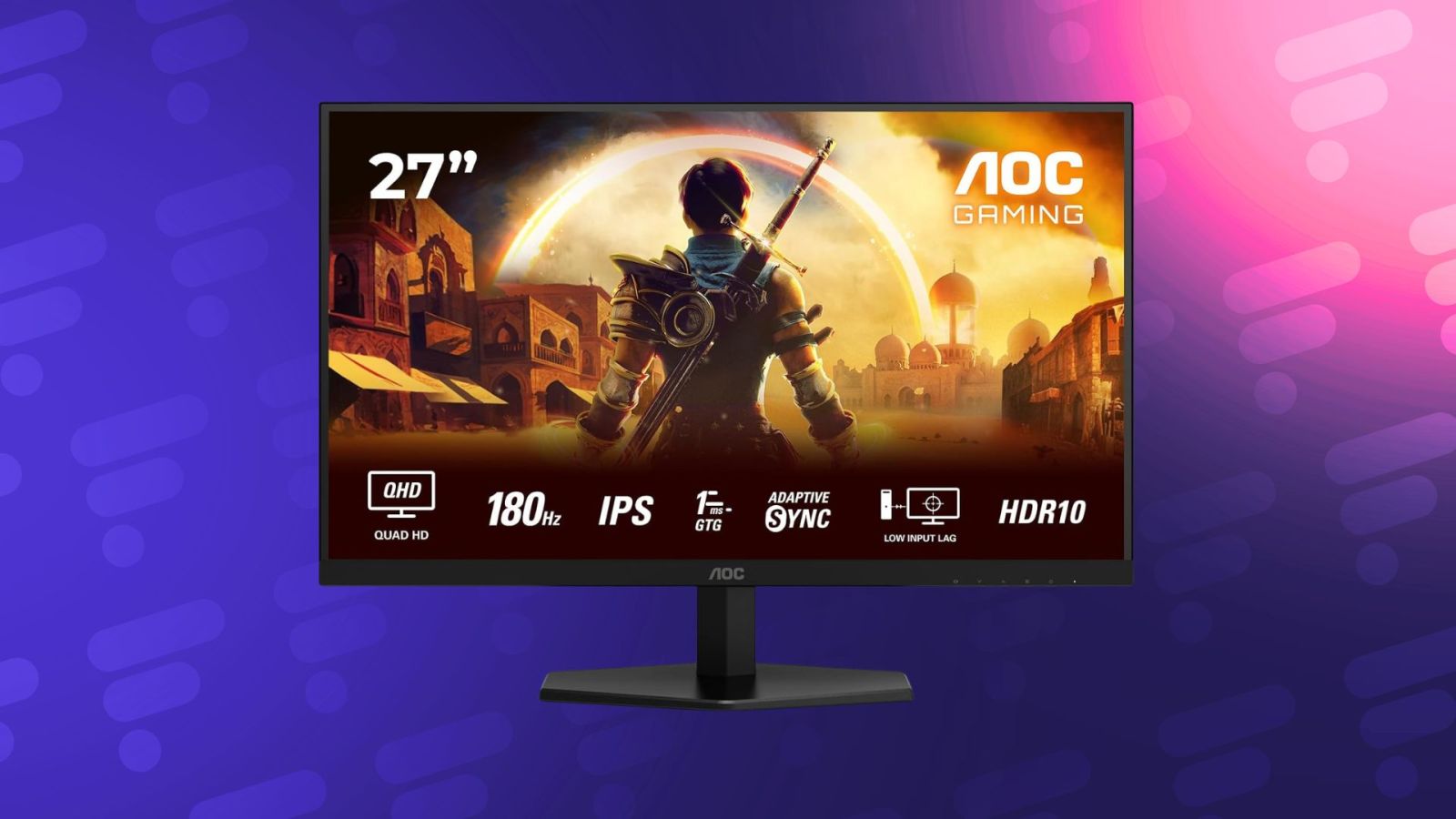 Écran PC gamer 27″ QHD 180 Hz à moins de 130 € sur Amazon, offre à examiner.