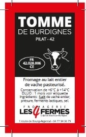 Rappel Consommateur – Détail TOMME DE BURDIGNES FROMAGERIE LES 4 FERMES
