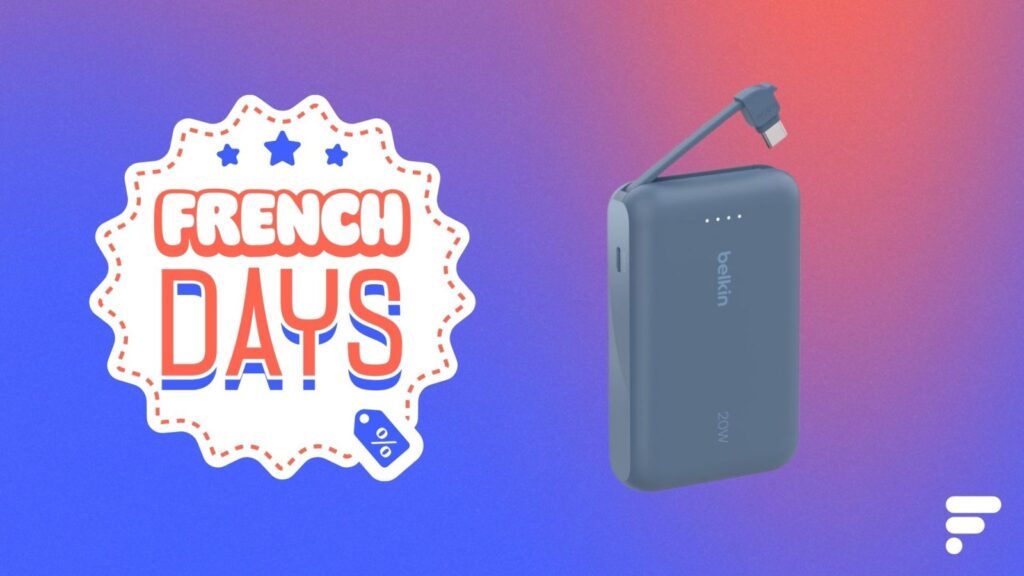 Batterie externe Belkin 10 Ah 20W avec câble USB-C à -46% pendant les French Days