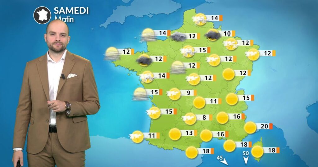 Météo : températures estivales atteignant 30°C dans le sud de la France.