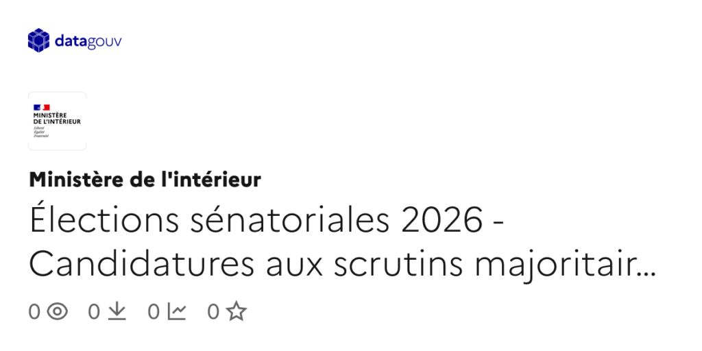 Candidatures aux élections sénatoriales : scrutin majoritaire et proportionnel en cours.