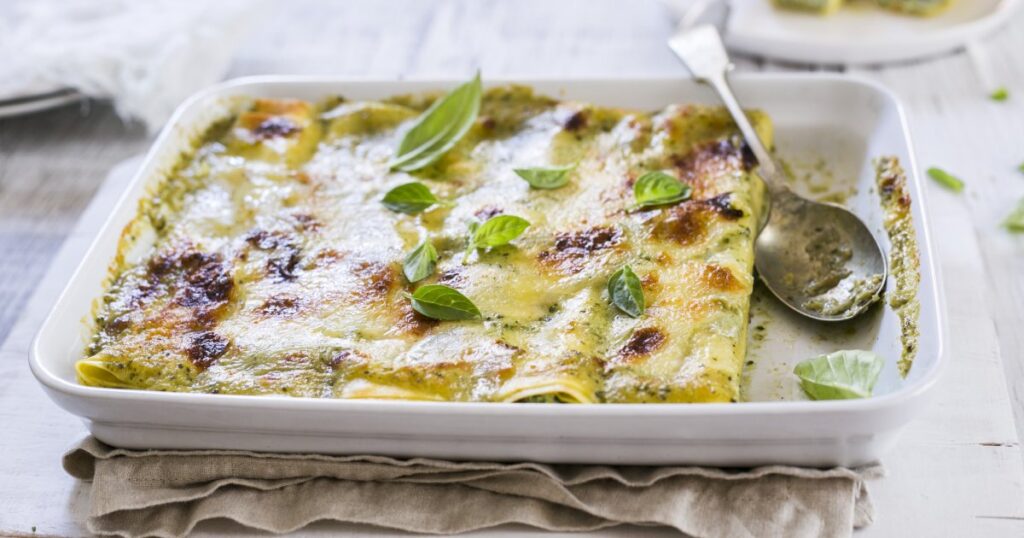 Recette de cannellonis au pesto et ricotta pour un plat végétarien italien classique