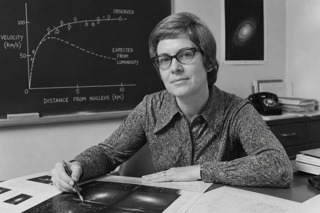 Une astronome américaine mesure la vitesse des étoiles et réduit notre vision de l’univers.
