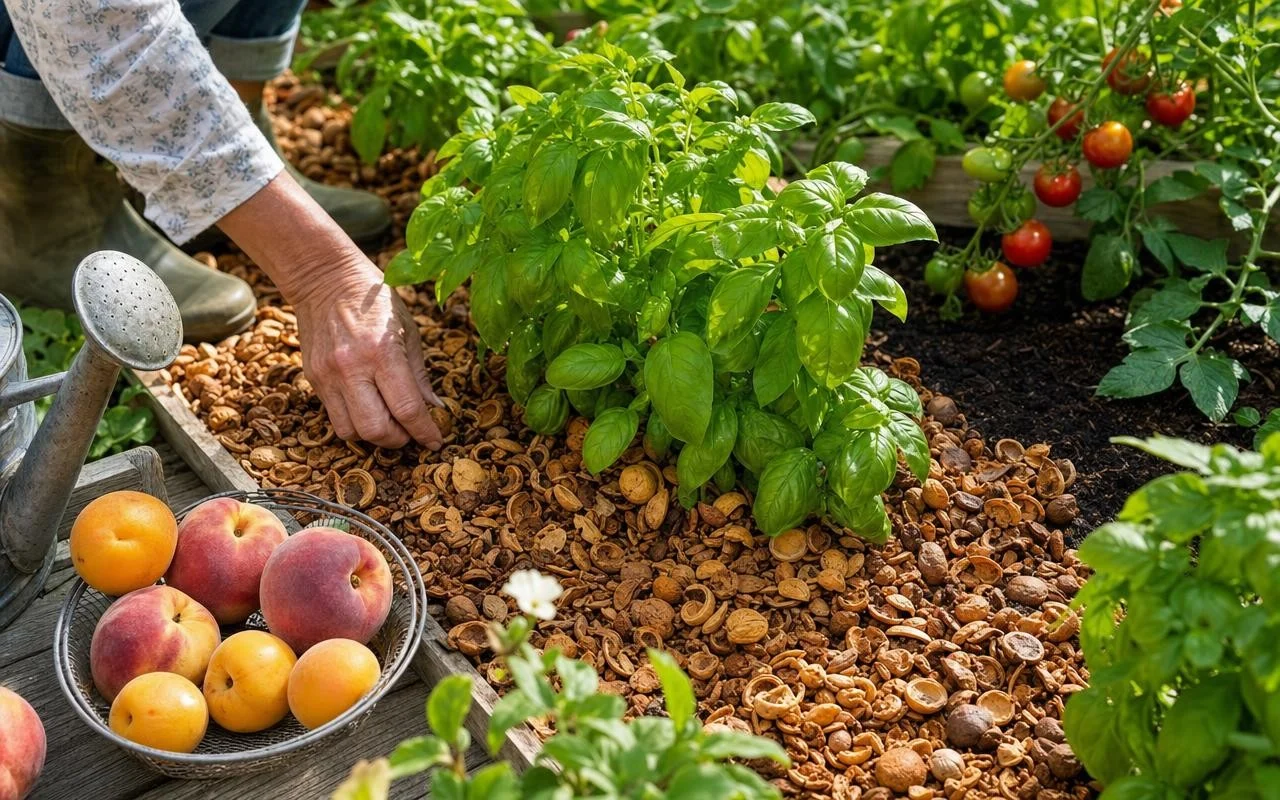 Le paillage aux noyaux de pêche, durable 15 ans, nuit à la culture des tomates
