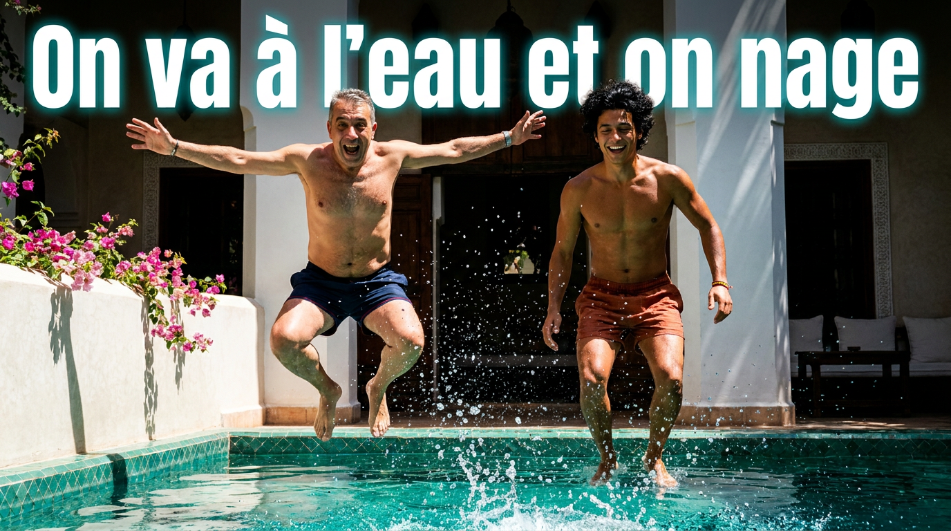 Avec « On va à l'eau et on nage », Cédric Balcon signe un clip musical solaire et romantique où deux hommes traversent les ruelles ocre avant de rejoindre l'eau. Une parenthèse estivale placée sous le signe de l'amour, de la liberté et du plaisir de vivre.