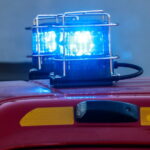 Feu de joint de dilatation dans un immeuble à Grenoble, intervention des sapeurs-pompiers en cours.
