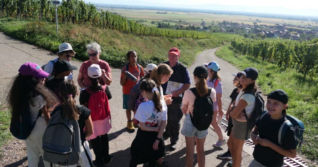 Guebwiller : intégration des nouveaux élèves de 6e dans le vignoble local