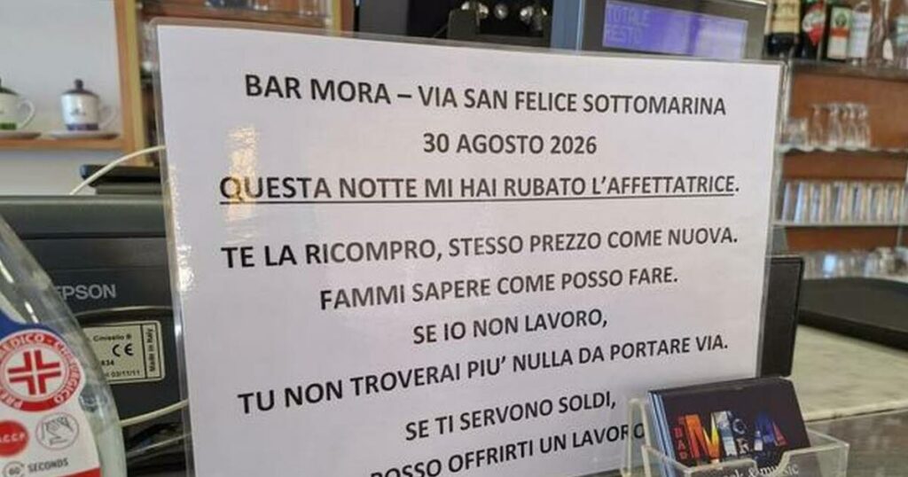 Un restaurateur italien propose un emploi à son cambrioleur pour rembourser un vol.