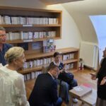 Le président de la Région Franck Leroy visite le lycée Zeller à Bouxwiller.