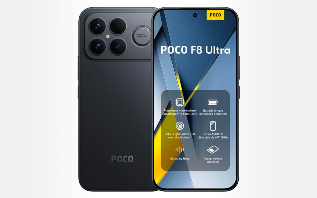 Poco F8 Ultra : remise de près de 300 € sur un smartphone haut de gamme à moins de 550 €