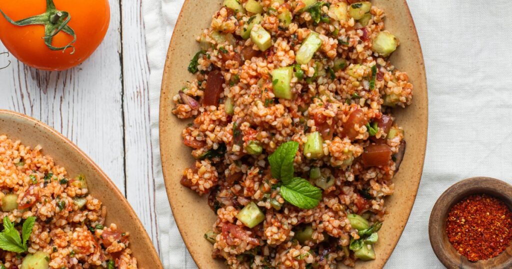 Recette de salade taboulé à la vinaigrette tomate pour une alimentation équilibrée
