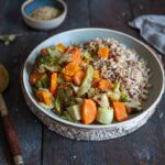 Légumes rôtis et quinoa : une alternative nutritive adoptée par les restaurants bio.
