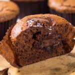 Recette de muffins au chocolat avec cœur de pâte à tartiner à réaliser chez soi