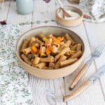 Pâtes aux blettes et légumes : une recette équilibrée pour une alimentation saine.