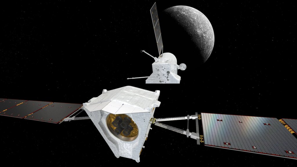 Bepi-Colombo se sépare avec succès de la sonde près de Mercure, étape clé de la mission.