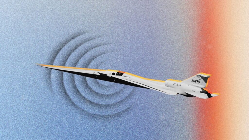 Le X-59, jet supersonique silencieux, pourrait modifier les règles de l’aviation civile.